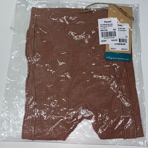 pastel girls purl stitch legging sz 9 M New